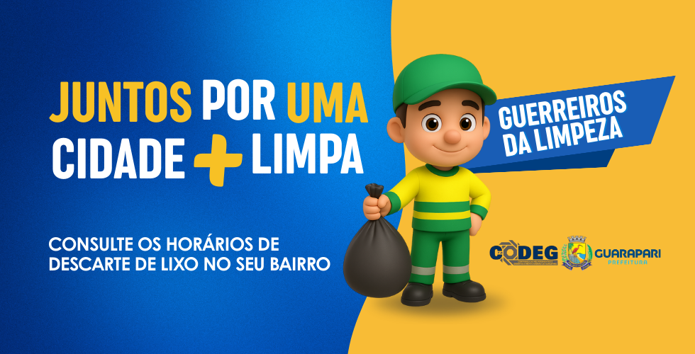 HORÁRIOS DE DESCARTE DE LIXO NO SEU BAIRRO